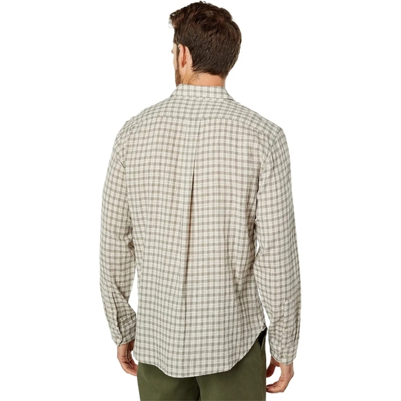 NWT Vince. Desertside Plaid Double Face Long Sleeve Shirt Size Medium - Picture 9 of 9